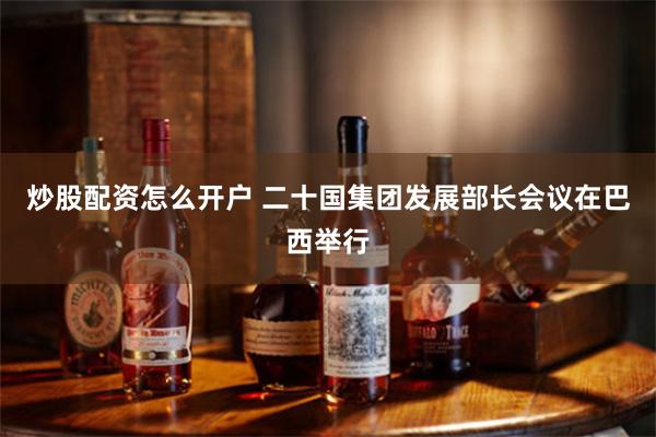 炒股配资怎么开户 二十国集团发展部长会议在巴西举行