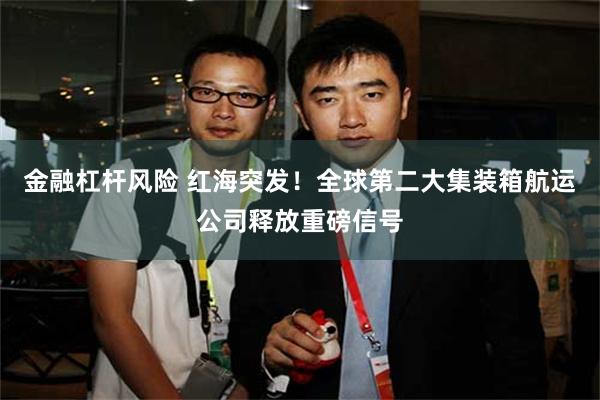 金融杠杆风险 红海突发！全球第二大集装箱航运公司释放重磅信号