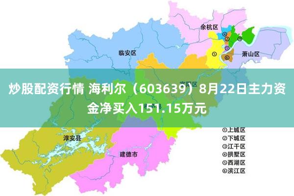 炒股配资行情 海利尔（603639）8月22日主力资金净买入151.15万元